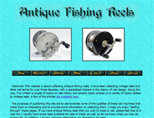 Tablet Screenshot of antiquefishingreels.info
